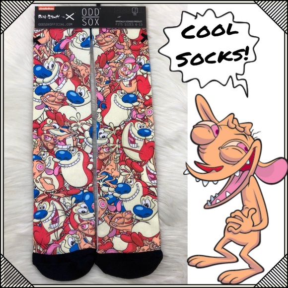Odd Sox Accessories - * Odd Sox * Ren and Stimpy Novelty Socks *